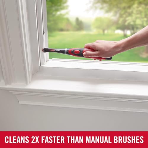 Rubbermaid Reveal Power Scrubber with Multi-Purpose & Grout Head