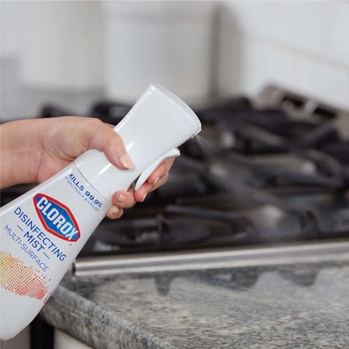 Clorox Disinfecting Mist, Multisurface Cleaner, Lemon and Orange Blossom, Sanitizing Spray & Refill, 16 Ounces(Pack of 2)