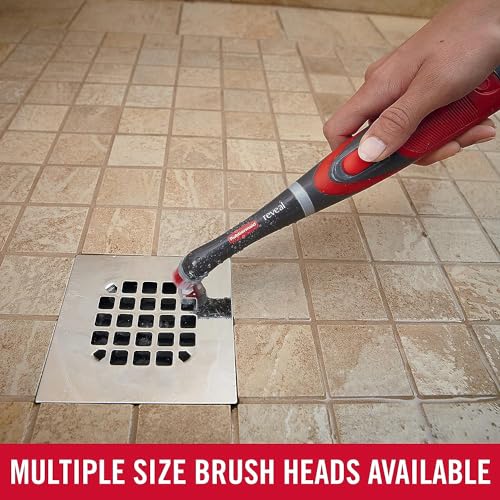 Rubbermaid Reveal Power Scrubber with Multi-Purpose & Grout Head