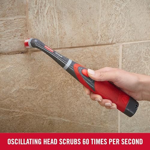 Rubbermaid Reveal Power Scrubber with Multi-Purpose & Grout Head