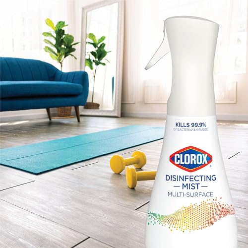 Clorox Disinfecting Mist, Multisurface Cleaner, Lemon and Orange Blossom, Sanitizing Spray & Refill, 16 Ounces(Pack of 2)