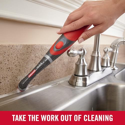 Rubbermaid Reveal Power Scrubber with Multi-Purpose & Grout Head