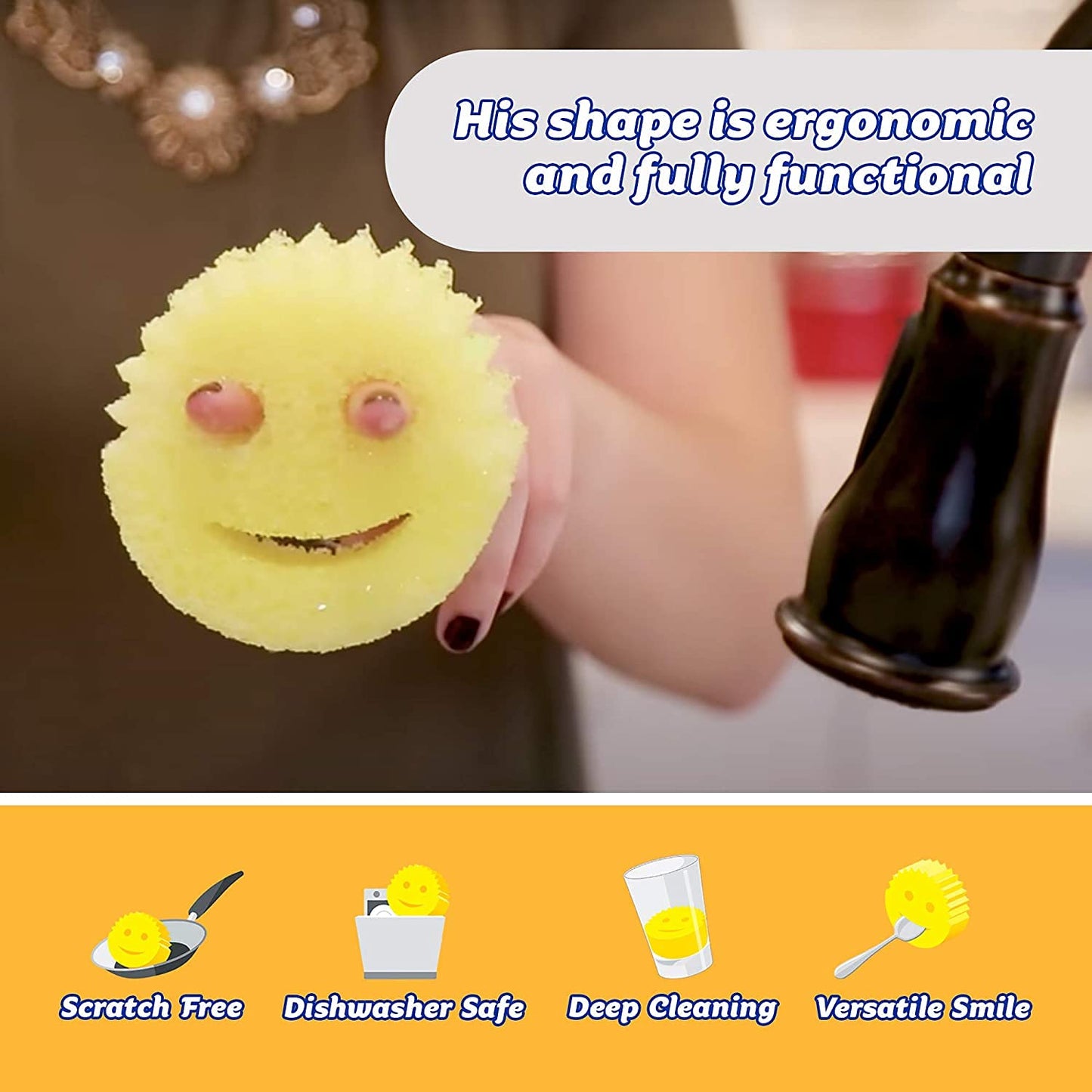 Original Scrub Daddy Sponge -4ct